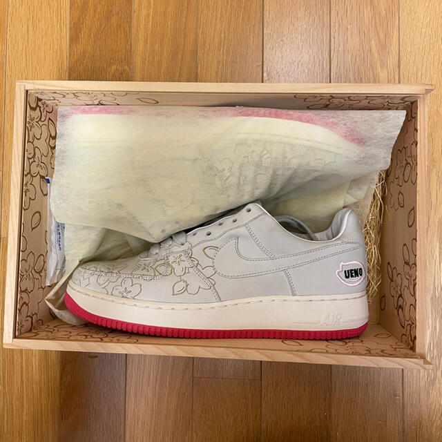 木箱】Nike AIR FORCE 1 SAKURA UENOオリジナル 箱 www
