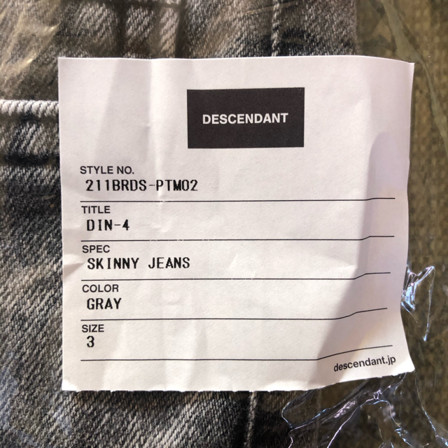 限定価格送料無料 新作21ss descendant DIN-4 SKINNY JEANS - パンツ