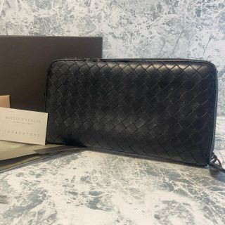 ボッテガヴェネタ(Bottega Veneta)の正規/良品/ボッテガヴェネタ/イントレチャート/ラウンドファスナー長財布(長財布)