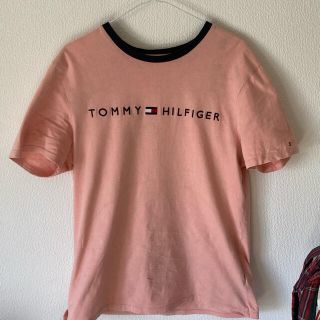 トミーヒルフィガー(TOMMY HILFIGER)のトミーヒルヒィガー　ピンク半袖シャツ(Tシャツ/カットソー(半袖/袖なし))