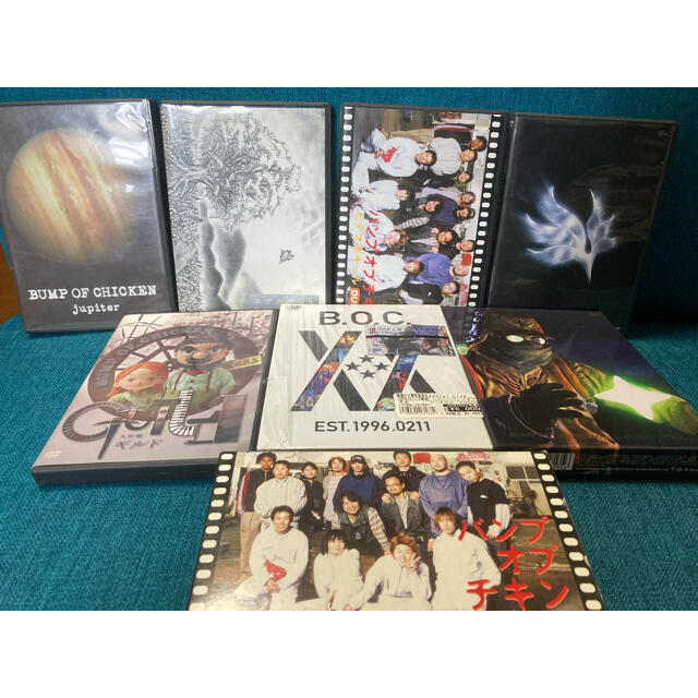 BUMP　OF　CHICKEN　DVD7枚、VHSセット