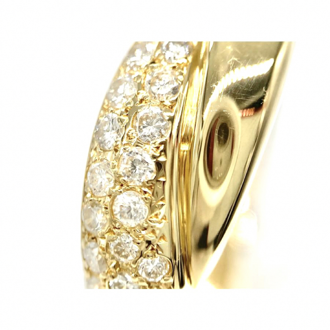 リング ダイヤモンド 18金イエローゴールド 指輪 15号 ジュエリー ギフト レディースのアクセサリー(リング(指輪))の商品写真