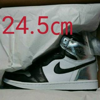 ナイキ(NIKE)のNIKE WMNS AIR JORDAN HIGH OG SILVER TOE(スニーカー)