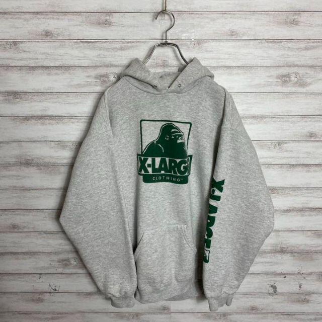 XLARGE  HOODED SWEATSHIRTスリーブロゴ ラージ　パーカー