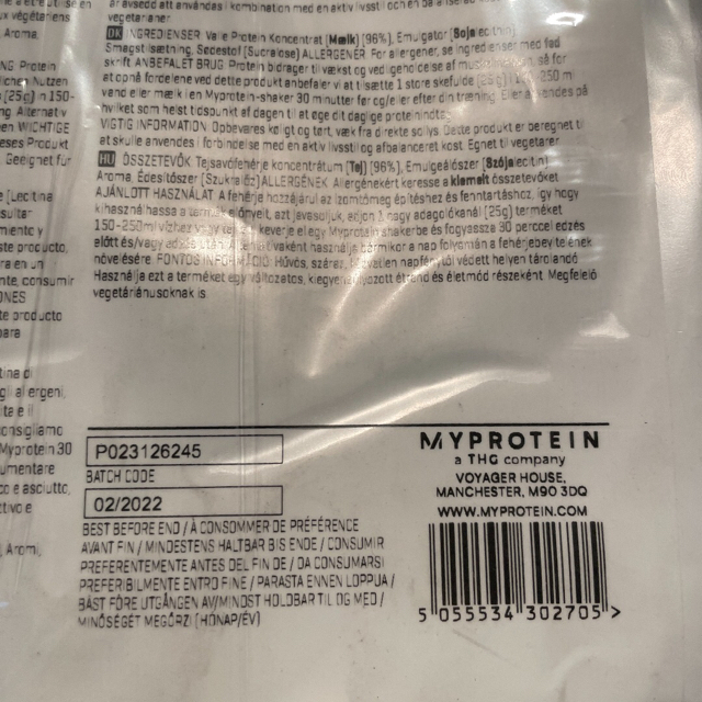 MYPROTEIN(マイプロテイン)のマイプロテイン 1kg  クッキー＆クリーム 食品/飲料/酒の健康食品(プロテイン)の商品写真