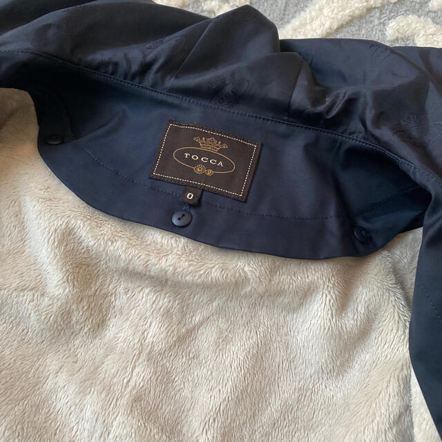 TOCCA(トッカ)のTOCCA  トッカ　中綿付きスプリングコート　ネイビー レディースのジャケット/アウター(スプリングコート)の商品写真