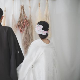 和装　前撮り　小物　前撮り小物　結婚式　胡蝶蘭　髪飾り　和装ヘア　ヘアアクセ(和装小物)