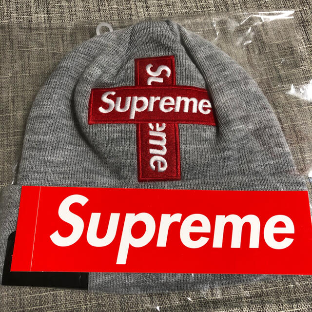 Supreme(シュプリーム)のSupreme cross box logo beanie メンズの帽子(ニット帽/ビーニー)の商品写真