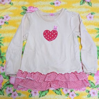 ミキハウス(mikihouse)のミキハウス（HOT.B）♥チュニック♥アイボリー♥120cm(Tシャツ/カットソー)