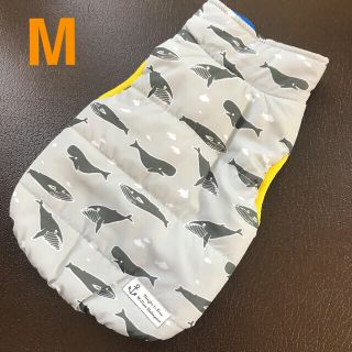 小型犬　Mサイズ　美品　鯨柄クラッシュドッグ　ジャンバー(犬)