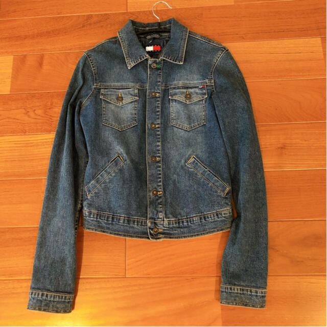 TOMMY HILFIGER(トミーヒルフィガー)のACHU様　専用　tommy jeans トミー　ストレッチ　デニムジャケット レディースのジャケット/アウター(Gジャン/デニムジャケット)の商品写真