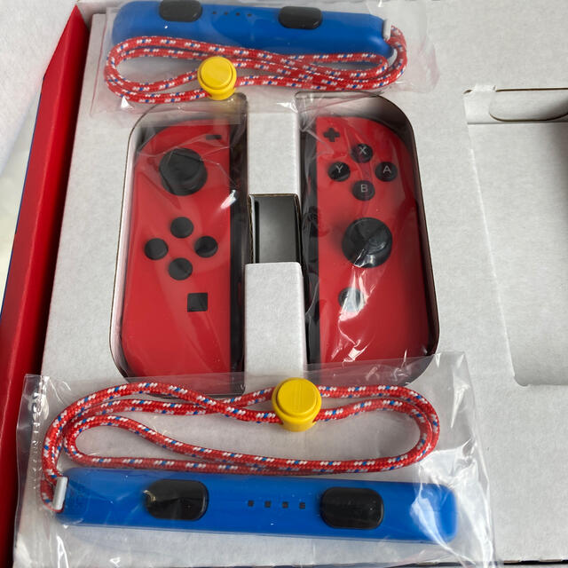 Nintendo Switch - Switch マリオレッドxブルー 付属品 ジョイコン