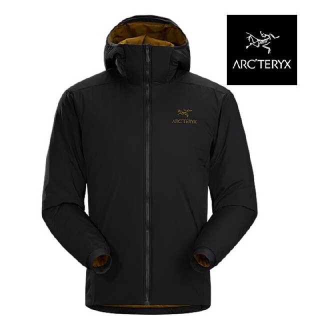 希少！ARC'TERYX ATOM LT HOODY ブラック ゴールド | フリマアプリ ラクマ