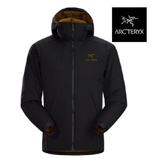 アークテリクス(ARC'TERYX)の希少！ARC'TERYX ATOM LT HOODY ブラック ゴールド(ナイロンジャケット)