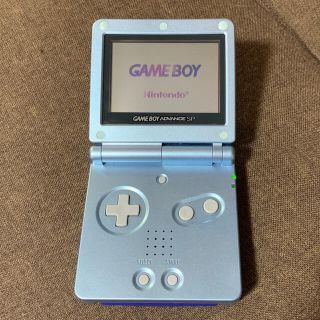 ゲームボーイアドバンス(ゲームボーイアドバンス)のGBA SP 完品　美品　おまけ　ソフト付(携帯用ゲーム機本体)