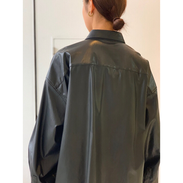 SUNSEA(サンシー)のstein OVERSIZED PULL OVER SHIRT・LEATHER メンズのトップス(シャツ)の商品写真