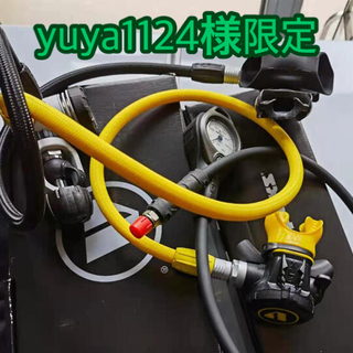 アクアラング(Aqua Lung)のAPEKS XL4 黒　YOKEタイプ　オクト，残圧計セット(マリン/スイミング)