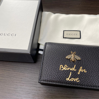 グッチ(Gucci)のGUCCI ミニ財布　コンパクトウォレット　黒(財布)