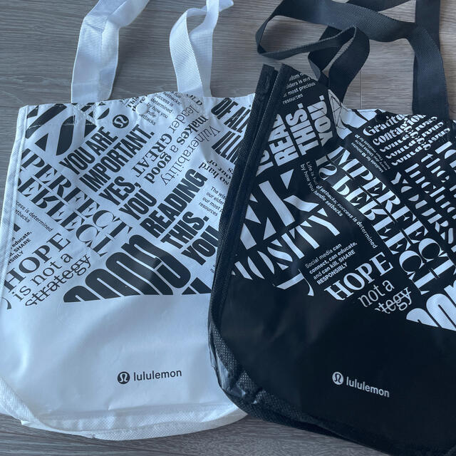 lululemon(ルルレモン)の❤︎ルルレモン❤︎lululemon❤︎ショッパー❤︎エコバッグ レディースのバッグ(ショップ袋)の商品写真