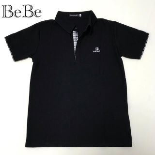 ベベ(BeBe)のBeBe ポロシャツ　ブラック(Tシャツ/カットソー)