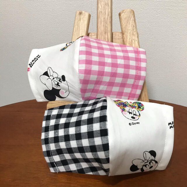 Disney(ディズニー)の専用！【ギンガムミニー】インナーマスク ディズニー ミニーマウス キッズサイズ ハンドメイドのファッション小物(その他)の商品写真