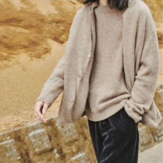 コモリ(COMOLI)のcomoli 20aw カシミヤニットジャケット　タイロッケン　ヘンプ(カーディガン)