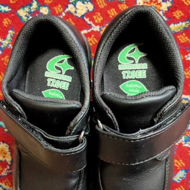 MOONSTAR (ムーンスター)の子供フォーマル靴　黒色　17.0cm　 卒園 マジックテープ キッズ/ベビー/マタニティのキッズ靴/シューズ(15cm~)(フォーマルシューズ)の商品写真