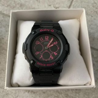 ベビージー(Baby-G)のCASIO baby-G 腕時計 新品未使用 黒ピンク(腕時計)