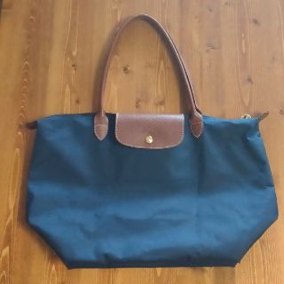 ロンシャン(LONGCHAMP)の【使用感あり】ロンシャン／ル プリアージュ（Lサイズ・ネイビー）(トートバッグ)