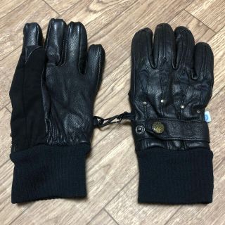 バートン(BURTON)の【中古】 BURTON バートン　5本指　手袋 レディース　Mサイズ 黒 (ウエア/装備)