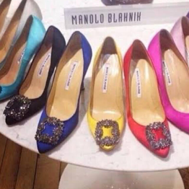 MANOLO BLAHNIK(マノロブラニク)のマノロブラニク  ブルー　36.5  未使用 レディースの靴/シューズ(ハイヒール/パンプス)の商品写真