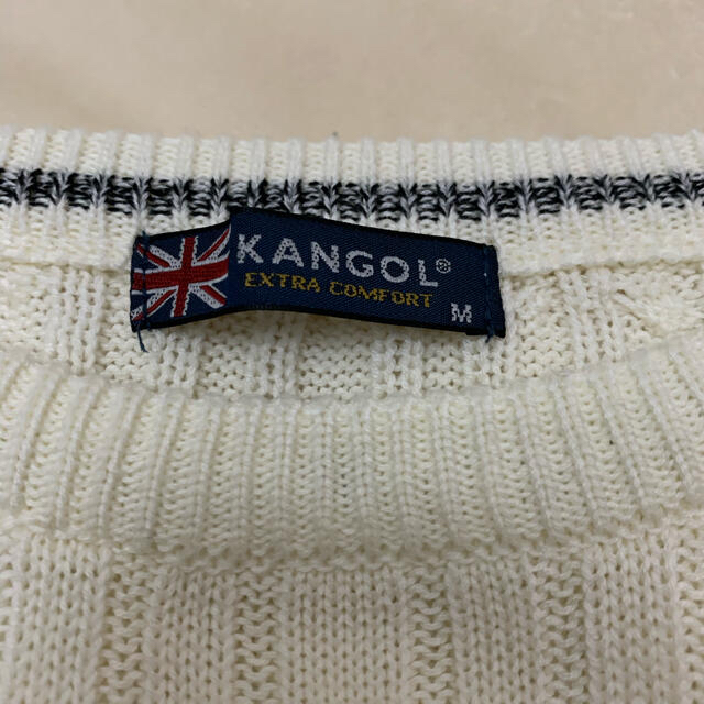 KANGOL(カンゴール)のKANGOL カンゴール ケーブルニット セーター  ホワイト　M メンズのトップス(ニット/セーター)の商品写真