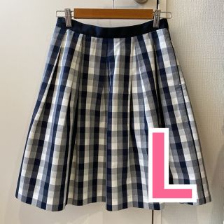 ロペピクニック(Rope' Picnic)の【美品】ロペピクニック　ギンガムチェック　スカート　春服　レディース　フレア(ひざ丈スカート)