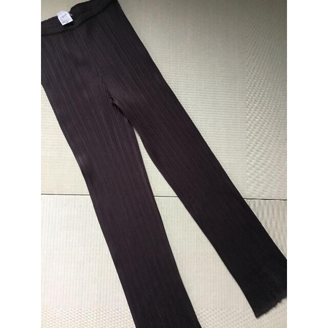 PLEATS PLEASE ISSEY MIYAKE - イッセイミヤケ　プリーツプリーズ　ストレートパンツ　こげ茶　サイズ１
