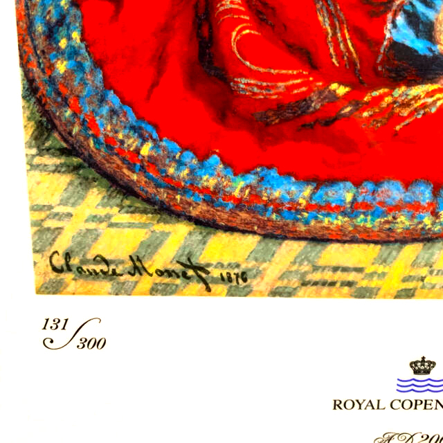 ROYAL COPENHAGEN(ロイヤルコペンハーゲン)のロイヤルコペンハーゲン　陶板画　クロード・モネ エンタメ/ホビーの美術品/アンティーク(絵画/タペストリー)の商品写真