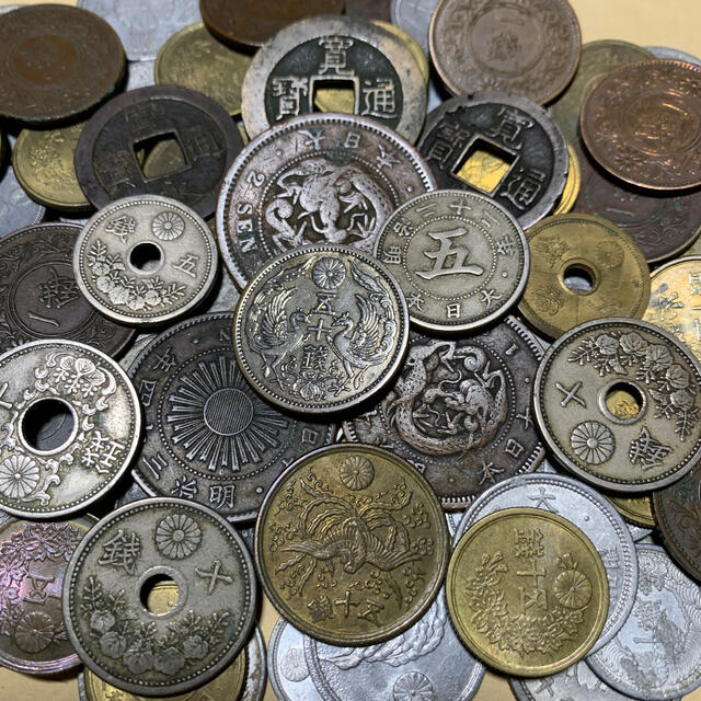 流行に 小型50銭銀貨 美品 100枚 50銭銀貨 古銭 古銭 おまけ8枚- 全号2