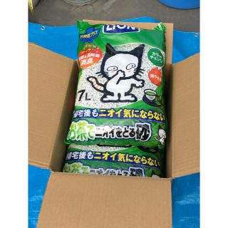 ライオン(LION)の【売約済】L ION お茶でニオイをとる砂　7L×7袋(猫)