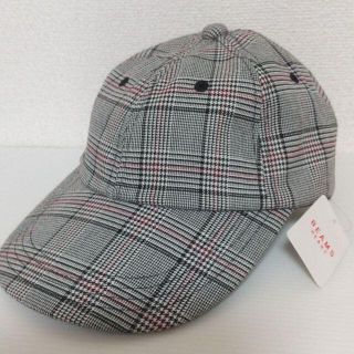 ビームス(BEAMS)の◆新品◆BEAMS キャップ/グレー×チェック柄　タグ付き！ユニセックス(キャップ)