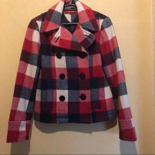 トミーガール(tommy girl)の【超美品☆】トミーガール  チェック　コート　ピーコート　アウター　(ピーコート)