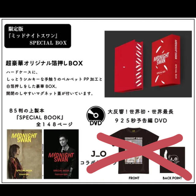 限定版 ミッドナイトスワン Special box Tシャツなし 2