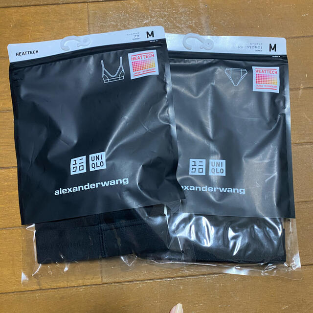 Alexander Wang(アレキサンダーワン)のUNIQLO alexanderwang コラボ セットアップ レディースの下着/アンダーウェア(ブラ&ショーツセット)の商品写真