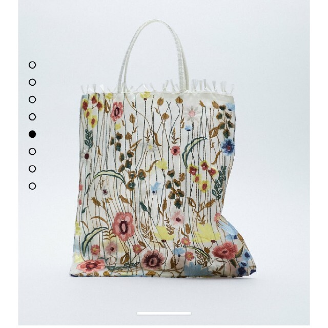 Zara Zara 刺繍トートバッグ エンブロイダリーチュールトートバッグの通販 By Applepie ザラならラクマ