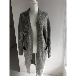 アクネ(ACNE)のAcne ロングカーディガン　グレー(カーディガン)