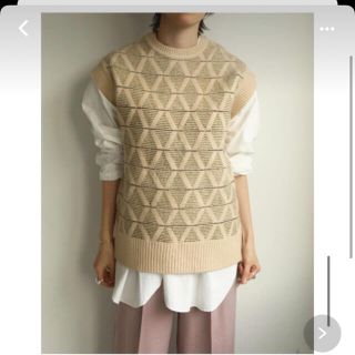 トゥデイフル(TODAYFUL)のtodayful pettern knit best(ベスト/ジレ)