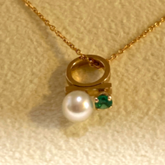 正規品】 TASAKI (専用)TASAKI エメラルドとパールネックレス