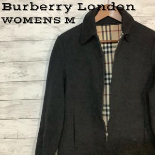 バーバリー(BURBERRY)のBurberry London ブラックジップアップ　ノバチェックライナー　M(ブルゾン)