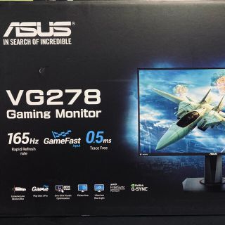 エイスース(ASUS)のASUS 27型ゲーミングモニター ブラック VG278QR(ディスプレイ)