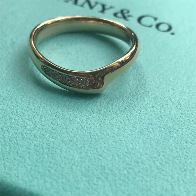 Tiffany & Co.(ティファニー)のティファニー　オープンハート  K18 18金　ダイヤ 　リング　ローズゴールド レディースのアクセサリー(リング(指輪))の商品写真