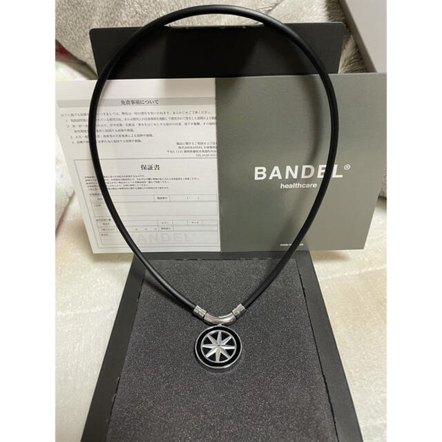 BANDEL バンデル メタル ネックレス 45cm ブラック×シルバー