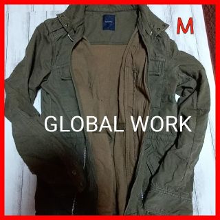 グローバルワーク(GLOBAL WORK)のＧＬＯＢＡＬ ＷＯＲＫ カーキ ミリタリー系ジャケット 古着(ミリタリージャケット)